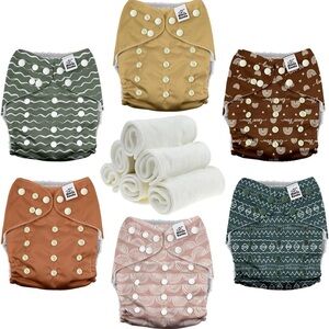 Mama Koala POCKET DIAPER 3.0 WITH INSERTS - 6 PACK(Hope in the Desert)